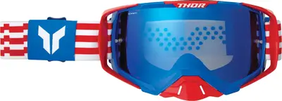 Ochelari Atv Cross Thor Activate Patriot, culoare albastru rosu, lentila oglinda