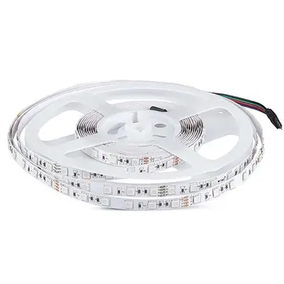 Banda LED SMD5050 RGB 60LED/M IP20 5M V-TAC SKU-212591