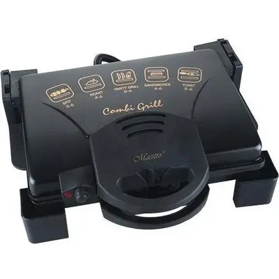 Gratar Electric Feel MR717 1900W Placi Antiaderente Negru