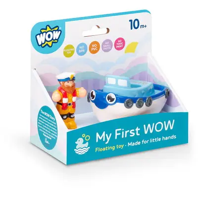 WOW Toys Jucarie de baie WOW Toys, Prima mea barca, My First WOW Tug Boat Tim, 10+ luni