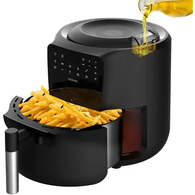 CECOTEC Friteuza cu aer cald Cecotec Cecofry Rain 03300, Gatire fara ulei, Pulverizator, 1550W…