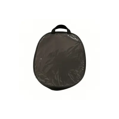 Geanta ambalaj transparenta pentru huse auto, cu fermoar, reutilizabila, dimensiuni 56x52x15 cm
