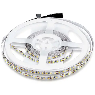 Banda LED SMD3528 120LED/M 6500K IP20 5M Alb Rece