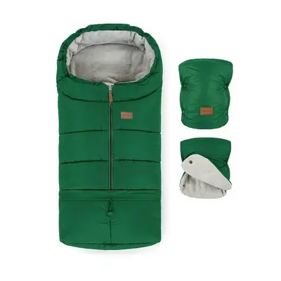 Set plimbare Petite&Mars cu sac de iarna, Jibot, Impermeabil, 100x48 cm si manusi calduroase pentru…