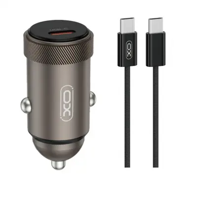 XO Design Incarcator Auto Cu Cablu USB-C XO Design CC70, 30W, 3A, 1 x USB-C, Negru