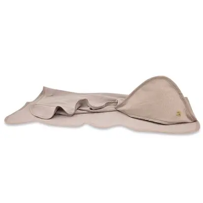Prosop cu gluga, Qmini, Mare, Dimensiune 100x100 cm, Din bambus si bumbac interlock, Din materiale…