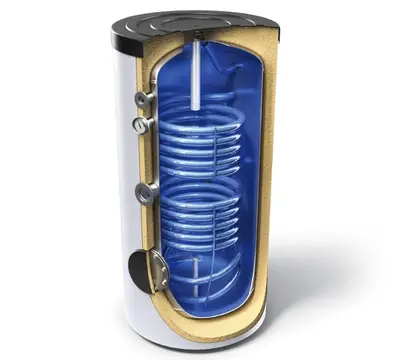 Boiler Fornello Optima EV 7/5 S2 200 Litri cu 2 serpentine montaj pe sol fara rezistenta electrica