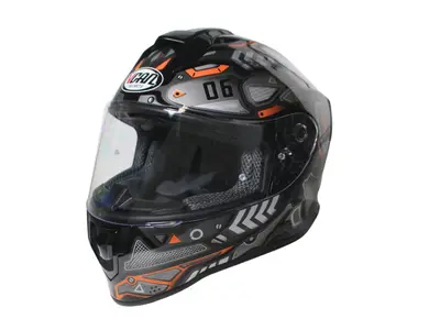 Casca moto integrala VCAN H128 negru WAR MACHINE,lucios,marime L