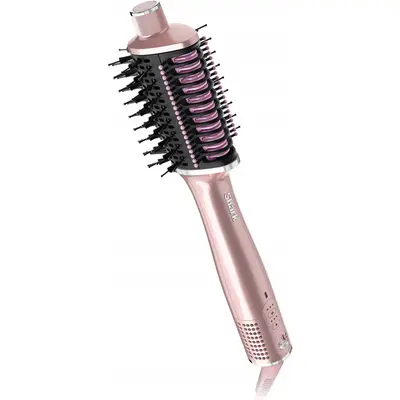 SHARK Perie de par cu aer cald Shark SmoothStyle HT302EUPK, 1250W, 3 trepte temperatura, Roz pudrat