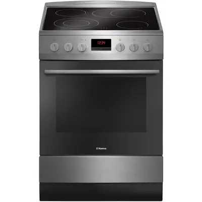 hansa Aragaz electric Hansa FCCX68219, 4 zone gatit, Cuptor electric, Grill, Clasa A, Inox