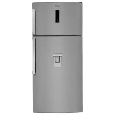 Frigider cu doua usi Whirlpool W84TE 72 X AQUA 2, 574 l, Dual No Frost, Clasa E, Dispenser apa, H…