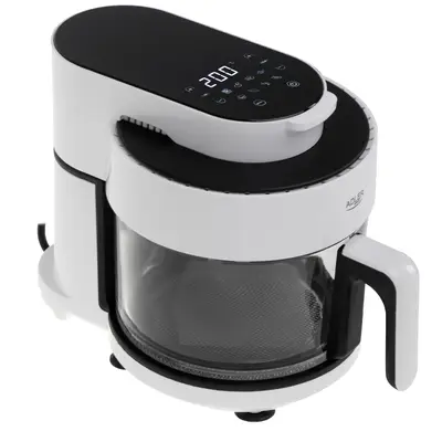 Friteuza cu aer cald Adler AD6316, 3L, halogen, 8 programe, panou tactil, 1200W