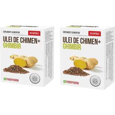 Pachet Ulei de Chimen + Ghimbir 30cps + 30cps