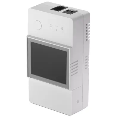 Releu inteligent WiFi Sonoff TH Elite (R3 - THR316D), 230V/16A, contact uscat NO/NC ecran LCD