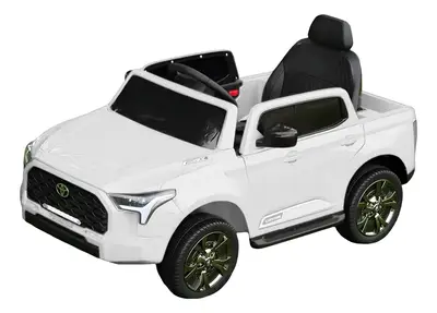 Masinuta electrica pentru copii, Toyota Tundra I-max Force, 12V 80W, echipata premium, alba