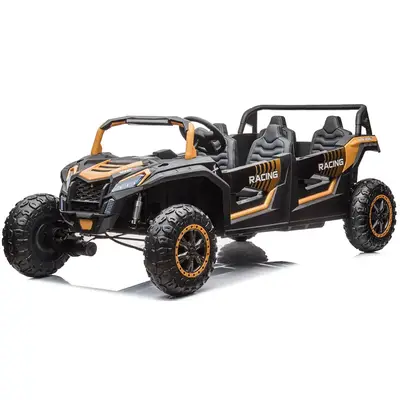 UTV electric pentru copii, 4 locuri, Kinderauto Racing 600W, 24V 14Ah, premium, roti moi EVA, scaun…