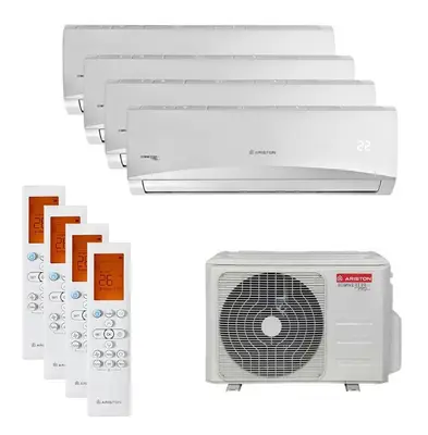 Aparat Aer conditionat multisplit Ariston Prios 110 XD0 4 x 9000 BTU functie Turbo clasa A++