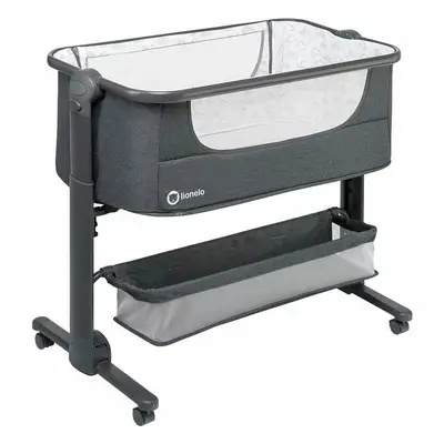 Patut co-sleeper, Lionelo, Timon, 3 in 1, Pliabil, Cu setare unghiulara, Reglabil in 6 pozitii pe…