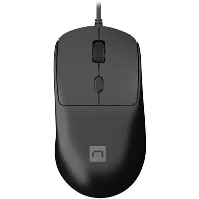 natec Mouse cu fir NATEC HAWK 2, rezolutie maxima 2400DPI, 4 butoane, lungime cablu 180 cm, Negru