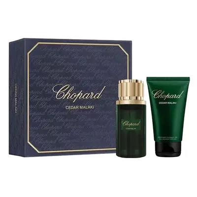 Chopard Cedar Malaki, Set Cadou Bărbați, Apă de Parfum 80 ml + Gel de Duș 150 ml
