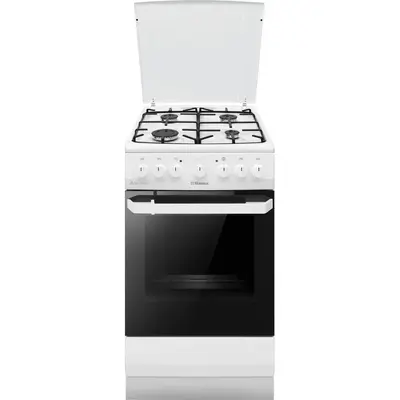 hansa Aragaz Hansa FCMW581009, 4 arzatoare, Mixt, Aprindere electrica, Grill, Clasa A, 50 cm, Alb