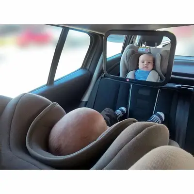 Oglinda auto retrovizoare, Petite&Mars, Rotativa 360, Montare pe tetiera cu ajutorul curelelor…