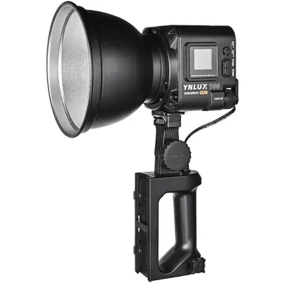Yongnuo KIT Lampa Video LED Yongnuo LUX100 PRO cu hand grip NP-F si temperatura de culoare…