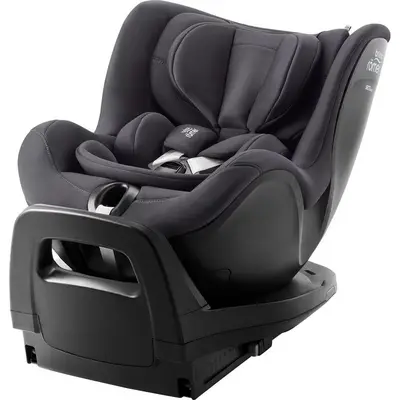 Scaun auto rotativ cu baza, Britax Römer, 0 luni - 4 ani, Isofix, DUALFIX PRO i-Size, Deep Grey