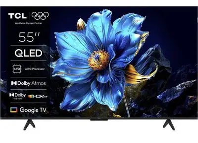 Televizor QLED TCL 139 cm (55inch) 55P7K, Ultra HD 4K, Smart TV, WiFi, CI+