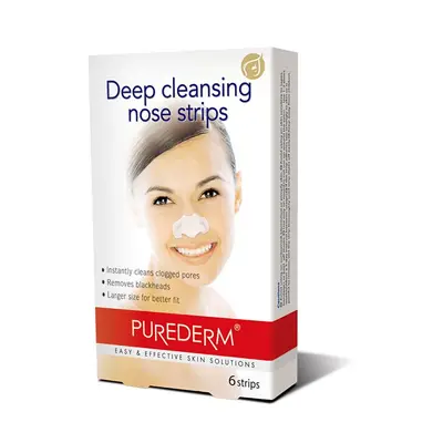 Mască pt nas - Deep Cleansing Nose Strips 6 buc - Purederm