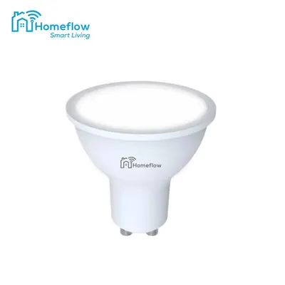 Bec inteligent LED Wireless Homeflow B-5002, GU10, 5W (35W), 300lm, dimabil, lumina calda/ rece…
