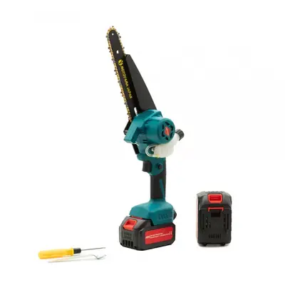 Mini Drujba electrica 8AH cu 2 acumulatori, burshless, 2000rpm, 7.5m/s, ungere automata Campion…