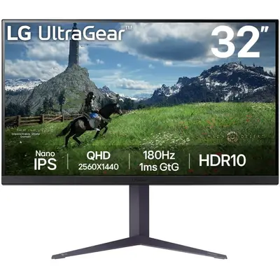LG Monitor Gaming LED Nano IPS LG UltraGear™ 31.5, QHD (2560x1440), 180Hz, 1ms, AMD FreeSync™…