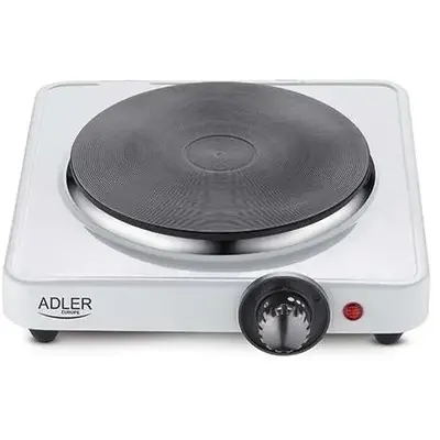 ADLER Plita Electrica Adler cu 1 Arzator si Control Temperatura, Putere 1500W
