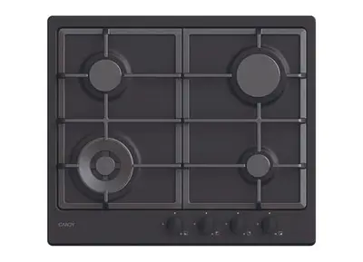 Plita incorporabila CANDY Idea CHG6BFB4WB, Gaz, 4 arzatoare, 7200 W, Grilaje din fonta (Negru)