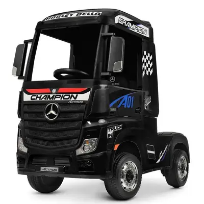 Camion electric pentru copii Mercedes ACTROS, tractiune 4x4, 180W, 12V, roti moi EVA, telecomanda…