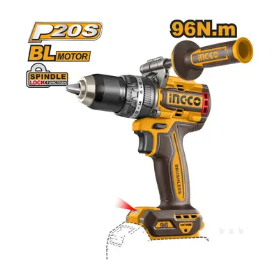 Masina de Gaurit si Insurubat cu Impact 20V INGCO CIDLI209685, 96Nm, brushless, 2 viteze 0-550/2100…