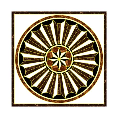 Gresie decorativa / covor ceramic Baroque 7035 120X120 (4 placi 60X60) lucioasa