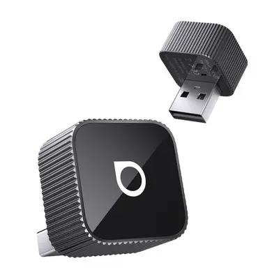 Adaptor Ottocast Mini Cube 3.0 2025 Wireless CarPlay si Android Auto, Plug and Play 2-in-1 (Negru)