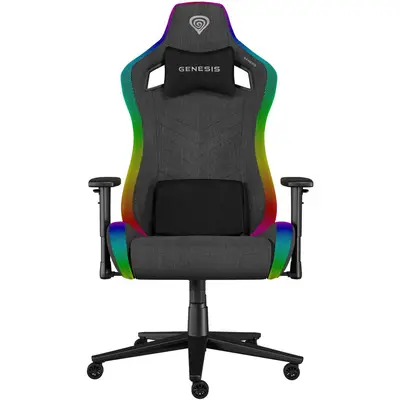 Genesis Scaun gaming Genesis TRIT 660, material textil, iluminare RGB, inaltime ajustabila, spatar…