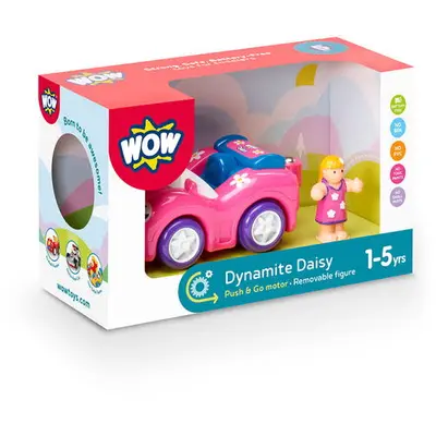 WOW Toys Jucarie pentru copii WOW Toys, Masina de curse roz, Dynamite Daisy, 1-5 ani