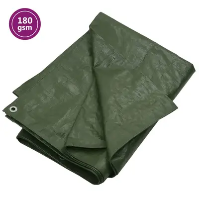 Prelata 180 g/m2, verde, 6x10 m, hdpe