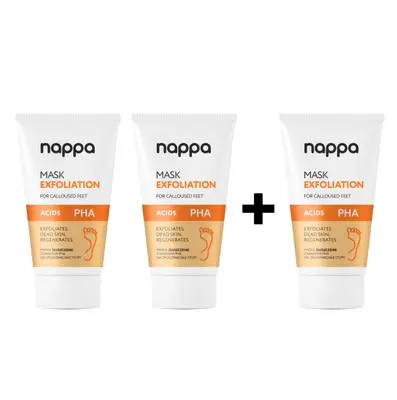 Set 2+1 gratis - Masca exfolianta pentru picioare cu acid PHA - 150 ml - Nappa