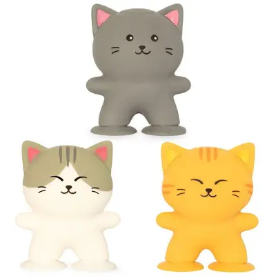 Keycraft Jucarie antistres Keycraft - Pisicuta elastica, squishy, 3 ani+