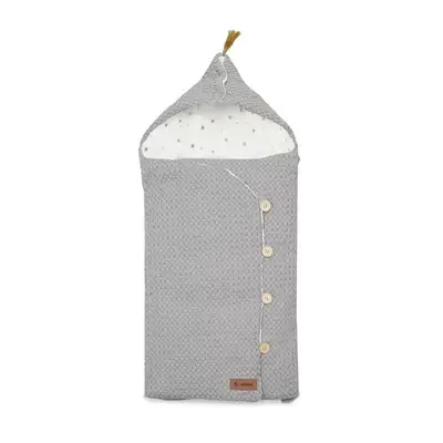 Sac de iarna cu gluga, Jane, Mims Plus, Pentru carucior si scoica auto, 88 x 43 cm, Inchidere cu…