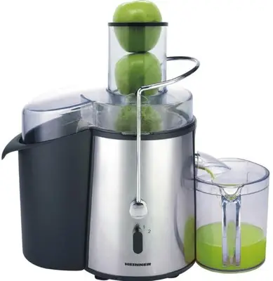 Storcator de fructe si legume Heinner XF-1000SS, 1000 W, Recipient suc 1 l, Recipient pulpa 2 l, 2…