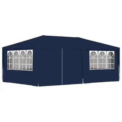 Cort de petrecere profesional cu pereti albastru 4x6 m 90 g/m2