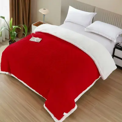 Patura Cocolino tip Tricotaj cu Blanita Sherpa, 200x230 cm – Confort si Eleganta de la Johny Home…