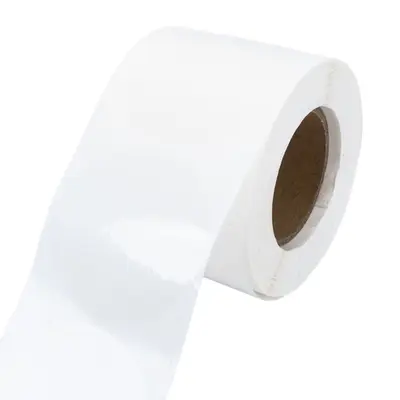 Rolă cu stickere rotunde transparente (500 buc/rolă) - 5cm