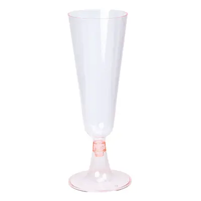 Pahare plastic pentru șampanie - roz (set 25 buc) - 5.3x16.2cm - Default Title